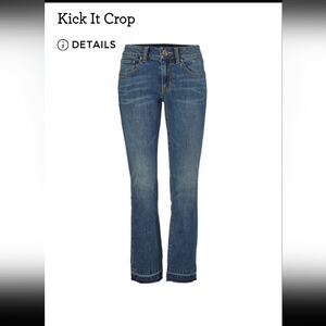 CAbi Kick It Crop Jeans Size 4